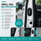 120 Pieces Car Door Air Cushions (4-Piece Self-Adhesive Anti-Collision Shock Absorbing Protector Pads for Door Edges – Universal Fit – Black)