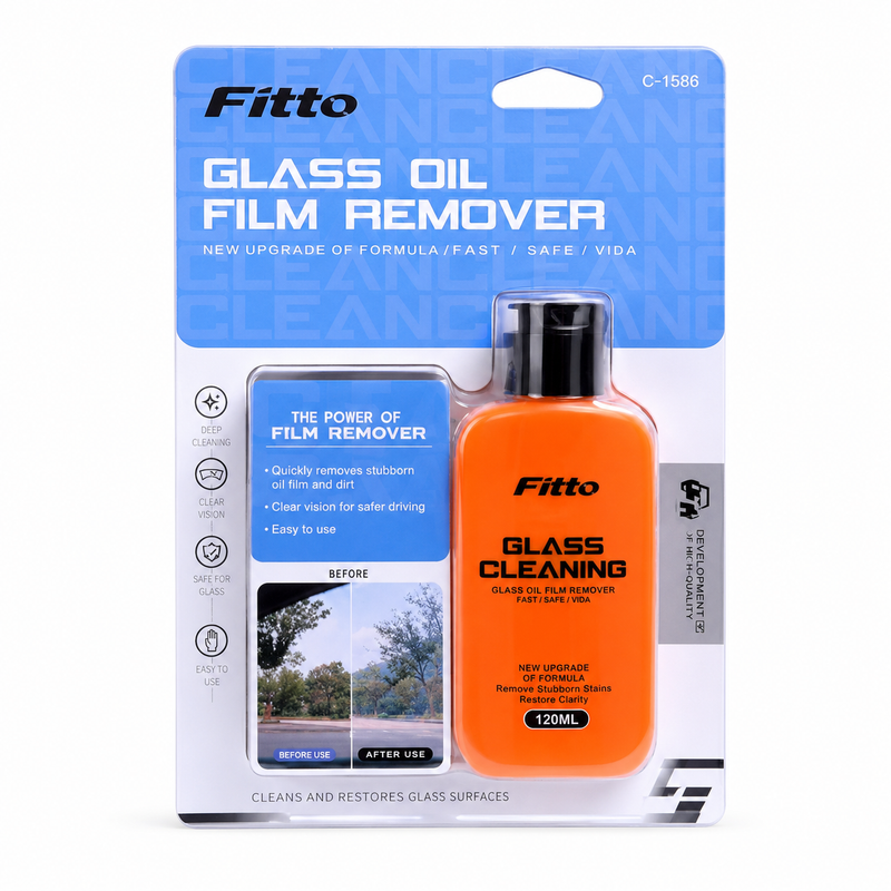 96 Pieces Glass Oil Film Removers (120 ml – Automotive Windshield and Window Cleaning Solution for Oil Film – Water Marks and Road Grime – Orange)