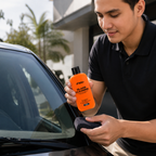 96 Pieces Glass Oil Film Removers (120 ml – Automotive Windshield and Window Cleaning Solution for Oil Film – Water Marks and Road Grime – Orange)
