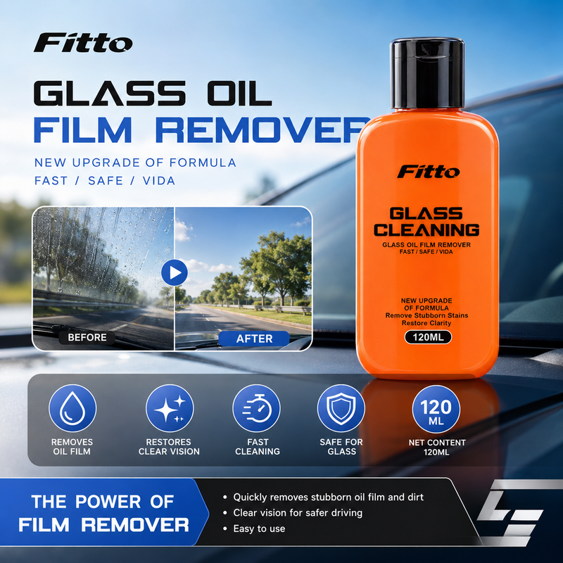 96 Pieces Glass Oil Film Removers (120 ml – Automotive Windshield and Window Cleaning Solution for Oil Film – Water Marks and Road Grime – Orange)