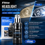 96 Pieces Headlight Refurbishment Polishes (100 ml – Car Headlamp Restoration Cleaner for Cloudy and Yellowed Lenses – Easy-Apply Automotive Care)