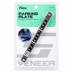 96 Pieces Temporary Parking Number Plates for Car Dashboard (Adjustable Phone Number Display with Easy-to-Read Digits – Black and Silver)