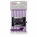 120 Pieces Car Air Vent Decorative Strips (10-Piece Clip-On Interior Trim Set – Approx. 8 cm Length x 5 mm Diameter – Purple)