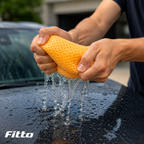 120 Pieces Synthetic Chamois Car Drying Cloths (44 x 32 cm – Super Absorbent Reusable Cleaning Towel for Vehicle Body – Glass and Interior – Yellow)