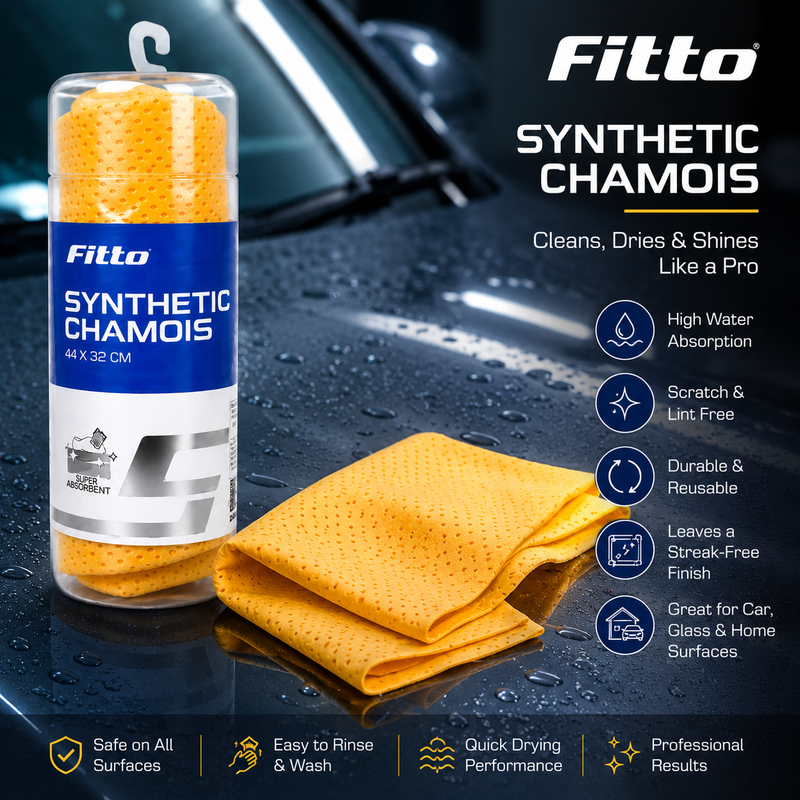 120 Pieces Synthetic Chamois Car Drying Cloths (44 x 32 cm – Super Absorbent Reusable Cleaning Towel for Vehicle Body – Glass and Interior – Yellow)