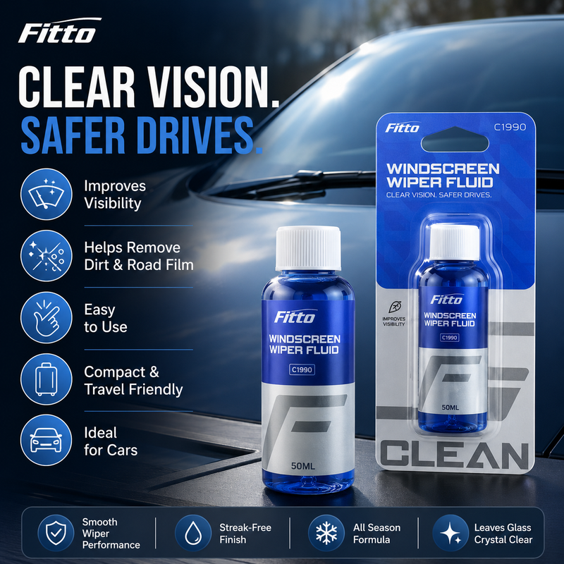144 Pieces Windscreen Wiper Fluid Bottles (50ml – Car Windshield Washer Cleaning Solution for Dirt – Dust and Road Grime – Compact Bottle – Blue)
