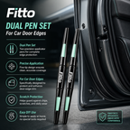 96 Pieces Car Door Edge Touch-Up Pen Sets (2-Piece Fine-Tip Applicators for Minor Chips and Scratches – Precision Automotive Detailing Tool – Black)