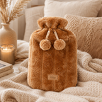 96 Pieces Hot Water Bags with Cover Knitted Reusable Warm Water Bottle Pouch (2L capacity – Brown)