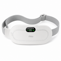 96 Pieces Electric Periods Heating Waist Belts for Abdomen (Rechargeable Heat Pad with Adjustable Strap – 3 Heat Levels – LED Display – Soft-Touch White Design)