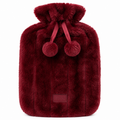 96 Pieces Hot Water Bags with Cover Knitted Reusable Warm Water Bottle Pouch (2L capacity – Dark Red)