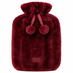 96 Pieces Hot Water Bags with Cover Knitted Reusable Warm Water Bottle Pouch (2L capacity – Dark Red)