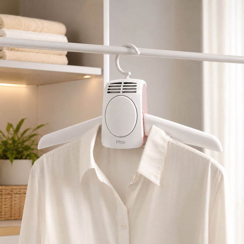 72 Pieces White Portable Dryer Hangers (Foldable Electric Clothes Drying Hanger with Warm Air Flow for Travel – Home and Wardrobe Use)