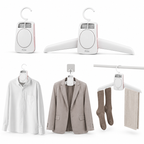 72 Pieces White Portable Dryer Hangers (Foldable Electric Clothes Drying Hanger with Warm Air Flow for Travel – Home and Wardrobe Use)
