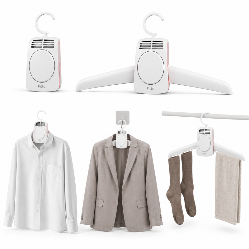 72 Pieces White Portable Dryer Hangers (Foldable Electric Clothes Drying Hanger with Warm Air Flow for Travel – Home and Wardrobe Use)