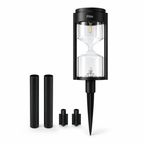 96 Pieces Black Solar Lawn Lamp HWL381s (Warm White LED Outdoor Garden Stake Light with Auto On Off and Weather Resistant Design)