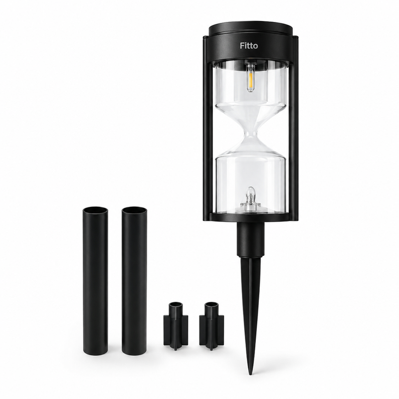 96 Pieces Black Solar Lawn Lamp HWL381s (Warm White LED Outdoor Garden Stake Light with Auto On Off and Weather Resistant Design)