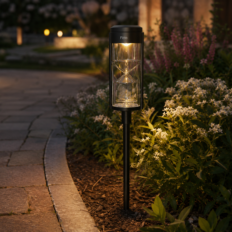 96 Pieces Black Solar Lawn Lamp HWL381s (Warm White LED Outdoor Garden Stake Light with Auto On Off and Weather Resistant Design)