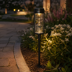 96 Pieces Black Solar Lawn Lamp HWL381s (Warm White LED Outdoor Garden Stake Light with Auto On Off and Weather Resistant Design)