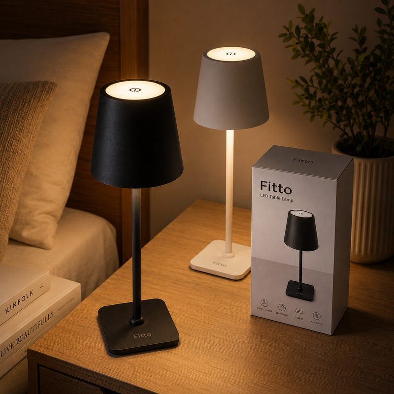 96 Pieces LED Table Lamps (Cordless Rechargeable Touch Control Dimmable Desk Lamp with USB-C Charging for Bedroom Office)
