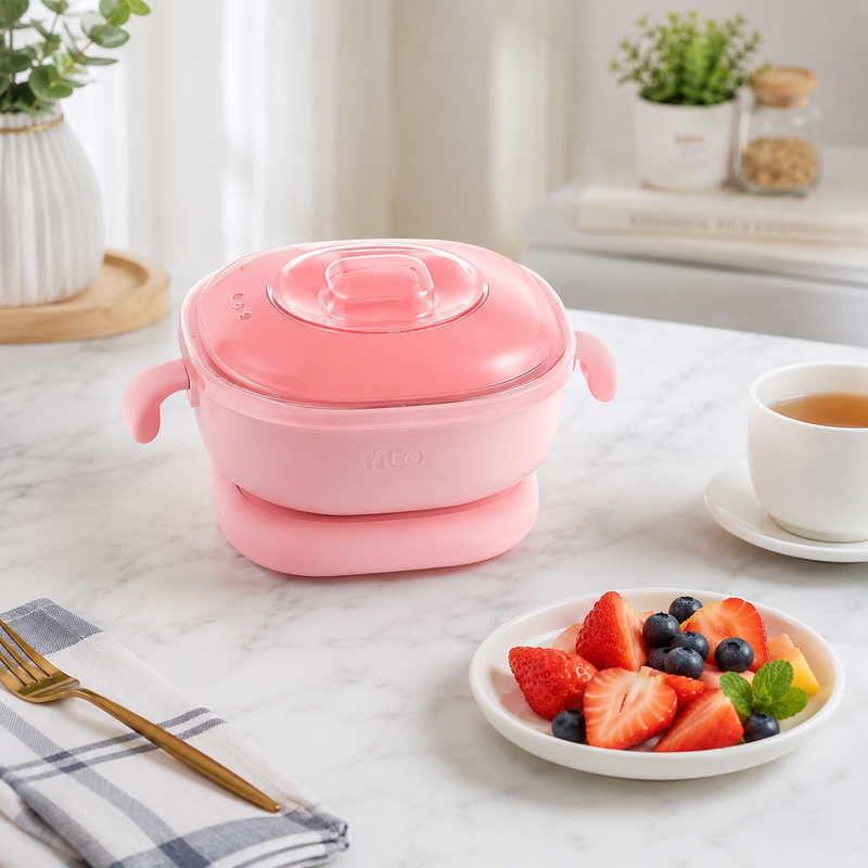 96 Pieces Portable Electric Mini Cookers (600 ml Compact Food Warmer with Transparent Lid – 300W – Detachable Design)