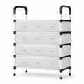 72 Pieces 4 Tier Shoe Racks (Shoe Organizer with Dustproof Transparent Doors – Top Storage Shelf – 60 x 30 x 101 cm)