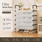 72 Pieces 4 Tier Shoe Racks (Shoe Organizer with Dustproof Transparent Doors – Top Storage Shelf – 60 x 30 x 101 cm)