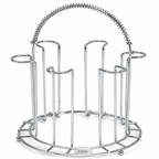 120 Pieces Chrome Metal Organizer Racks (Portable Countertop Storage Holder with Carry Handle and Multi Slot Design – Silver)