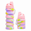 96 Pieces Collapsible Water Bottles (700 ml Foldable Leak-Resistant Bottle with Carry Clip – BPA-Free – Multicolor)