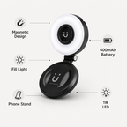 72 Pieces Magnetic Fill Light Phone Stands (Portable LED Selfie Light with 400mAh Rechargeable Battery – 1W Light – Compact Desk Stand for Mobile Photos – Video Calls – Live Streaming and Content Creation)