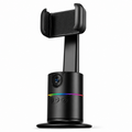 48 Pieces 360 Smart Shooting Gimbal Phone Holders (Auto Tracking Mobile Stand with RGB Light – Stable Desktop Base for Video Recording – Live Streaming – Video Calls and Content Creation)