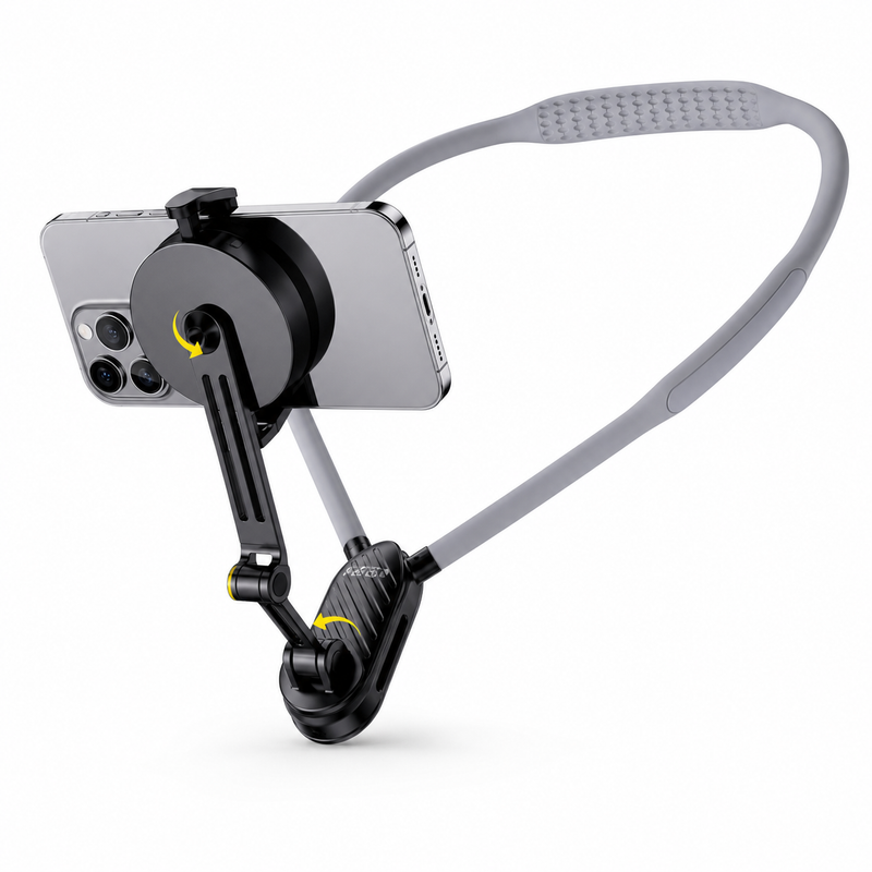 48 Pieces Mobile Phone Neck Brackets (Flexible Hands-Free Phone Holder with Adjustable Clamp – Silicone Neckband Stand for Video Watching – Reading – Online Calls and Desk or Bed Use)