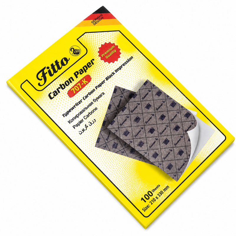 120 Pieces Carbon Paper Packs (Black Impression Copy Paper – 100 Sheets – 210 x 330 mm – for Typewriters – Forms – Invoices and Office Use)