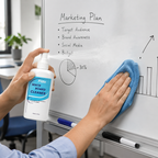 144 Pieces Whiteboard Cleaner Sprays (60ml (2.7 FL OZ) – Fast Drying Whiteboard Cleaning Solution – Removes Marker Stains – Smudges & Ghosting – Multipurpose Cleaner for Office – School & Home)