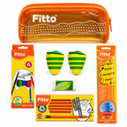 72 Pieces Complete Stationery Sets (Includes Pencil Case – 12 Pencils – 6 Fibre Pens – 2 Sharpeners – Eraser and Ruler for School – Home and Office)