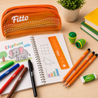 72 Pieces Complete Stationery Sets (Includes Pencil Case – 12 Pencils – 6 Fibre Pens – 2 Sharpeners – Eraser and Ruler for School – Home and Office)