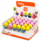 72 Pieces Alien Egg Pencil Sharpener Sets (24 Pieces Cute Cartoon Manual Sharpeners – Assorted Colors – Compact School Stationery)