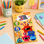 96 Pieces Paint With Water Activity Books (Funny Monster Theme – Mess Free Water Painting – 3 Step Creative Art Activity)