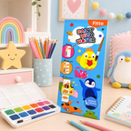 96 Pieces Paint With Water Animal Theme Activity Books (Mess Free Water Painting – Animal Camera Craft and Creative Art Play)
