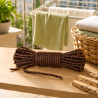 240 Pieces Cloth Line Ropes (10m Braided Clothesline 5 mm – Strong Flexible Indoor Outdoor Drying Rope for Laundry – Camping – Garden and Home Use)