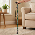 96 Pieces Foldable Walking Canes (95 cm – Lightweight Portable Walking Stick with Ergonomic T-Handle – Wrist Strap and Anti-Slip Rubber Tip)