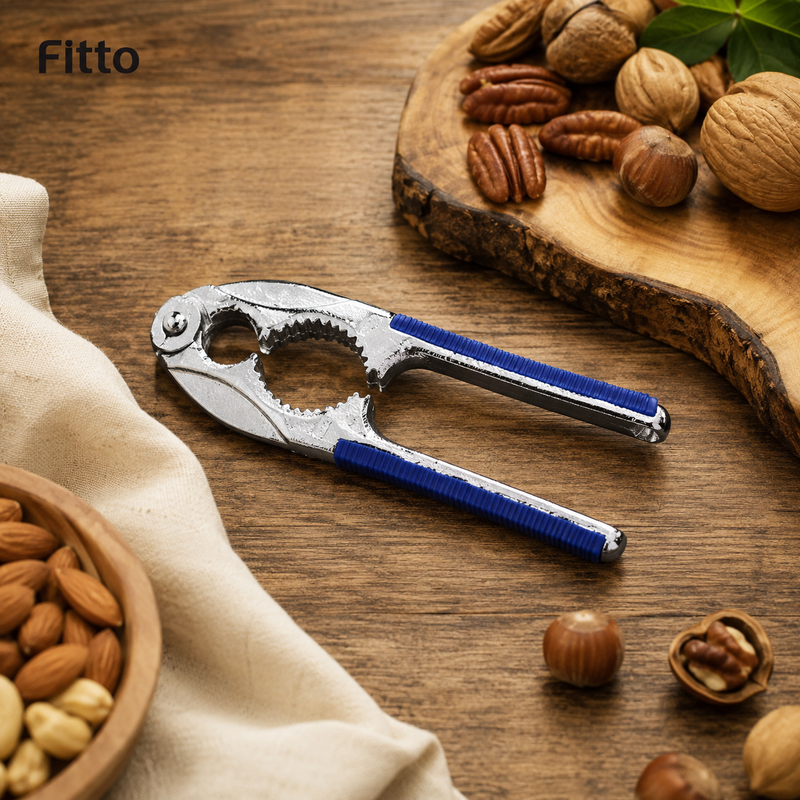144 Pieces Nut Crackers (Durable Metal Nut Shell Cracker with Comfort Grip Handles – Multi-Size Slots for Walnuts – Pecans – Hazelnuts and More)