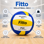 96 Pieces Volleyball No.5 Hard PVC Balls (Official Size 5 – 260-280g – Excellent Grip – Durable Indoor & Outdoor Ball)