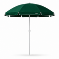 72 Pieces Beach Umbrellas (200cm – Dark Green Round Canopy – Tilt Adjustable Metal Pole Outdoor Shade Umbrella)