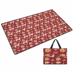 72 Pieces Beach Mats with Carry Bag (73 x 200 cm Foldable Color Printed Outdoor Mat – Red)