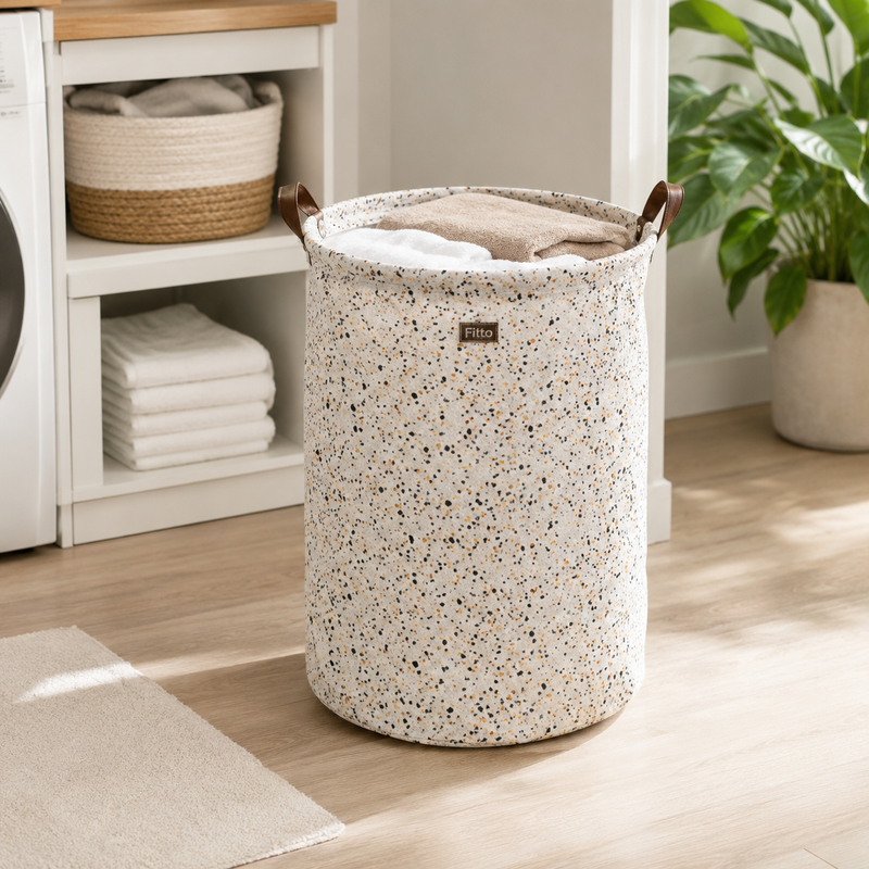 96 Pieces Cloth Storage Laundry Barrels (40 x 50 cm Foldable Storage Basket with Carry Handles – Assorted Colors)