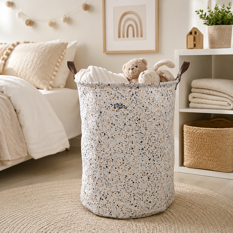 96 Pieces Cloth Storage Laundry Barrels (40 x 50 cm Foldable Storage Basket with Carry Handles – Assorted Colors)