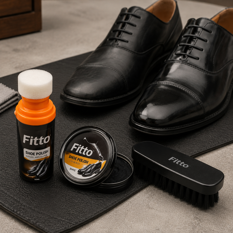 120 Pieces Shoe Polish Kits (3 Piece Set with 50 ml Liquid Polish Applicator – Polish Tin and Shoe Brush)