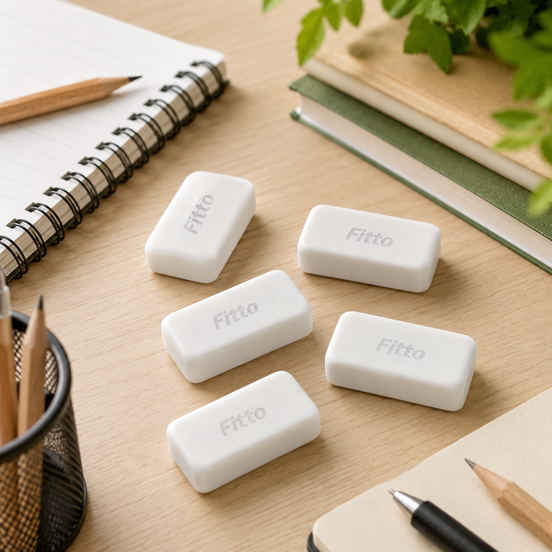96 Pieces Ergonomic Erasers (20 Pieces Dust-Free White Pencil Erasers – PVC-Free Latex-Free Non-Toxic Erasers for School – Office and Art)