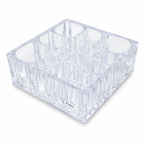 120 Pieces Acrylic Cosmetic Organizers (Transparent Makeup Brush Holder with Multi Compartments for Vanity – Bathroom and Dressing Table)