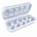 144 Pieces Egg Storage Trays with Hinged Lid (Transparent Plastic Fridge Organizer for Eggs)